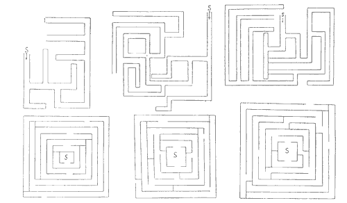 鮑德斯迷津圖例Porteus Maze Test