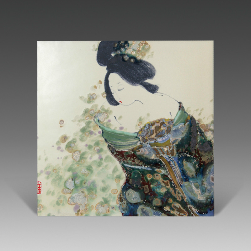 高溫顏色釉 《唐·風·一》瓷板 57×57cm