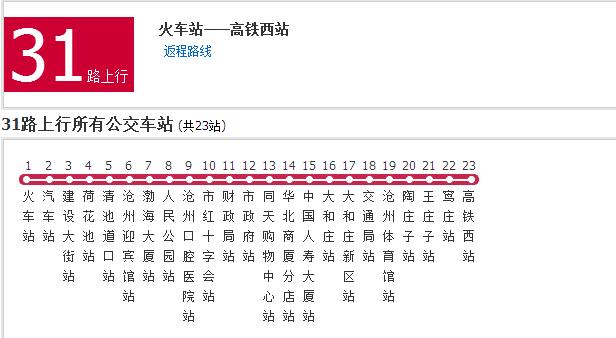 滄州公交31路