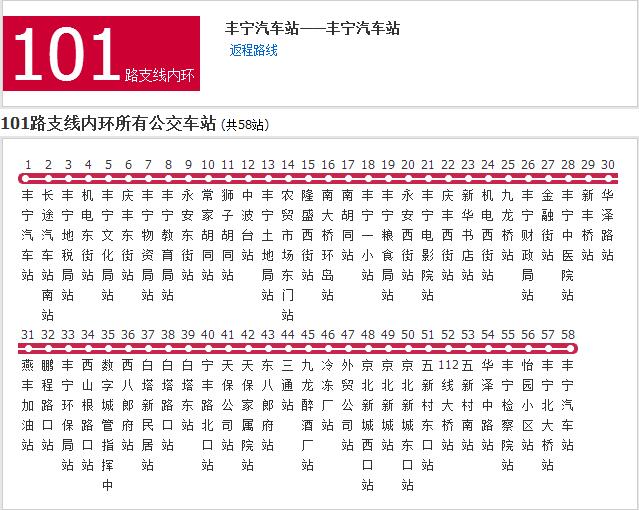 承德公交101路支線