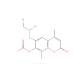 7-乙醯氧基-6-（2,3-二溴丙基）-4,8-二甲基香豆素