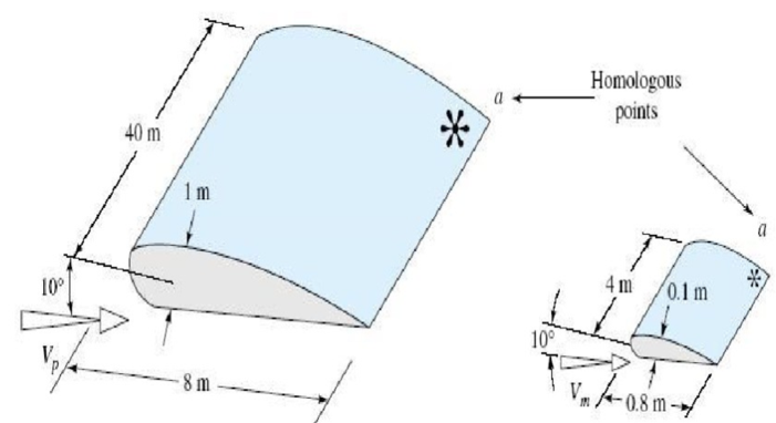 圖2 機翼的幾何相似