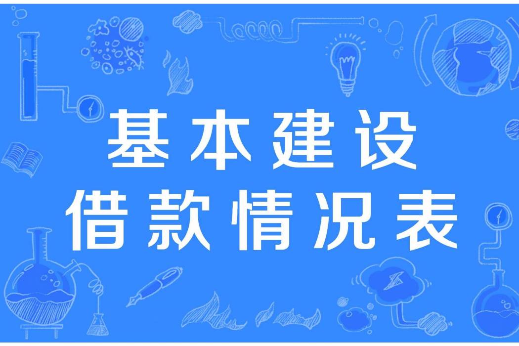 基本建設借款情況表