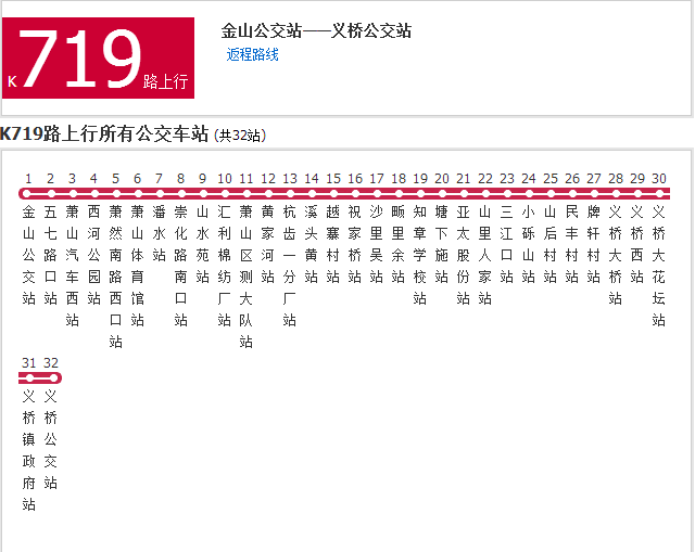 杭州K719路