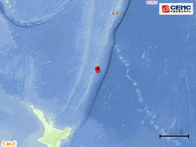 4·1紐西蘭克馬德克群島地震