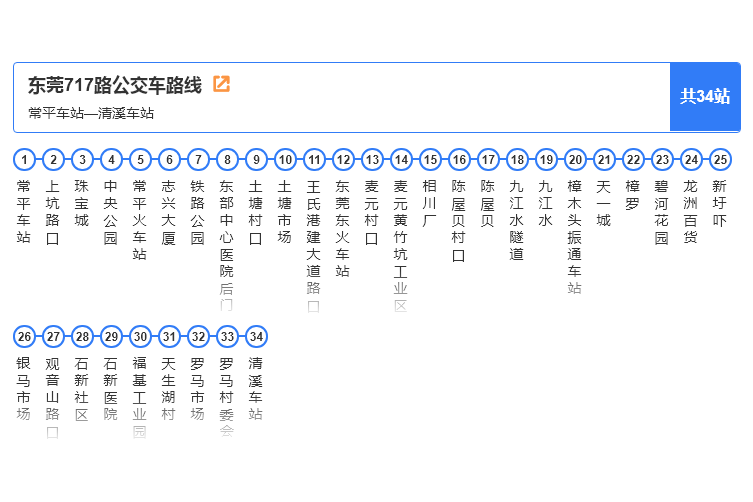 東莞公交717路