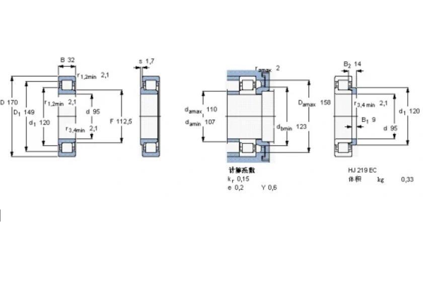 NJ219E+HJ219E KOYO 軸承