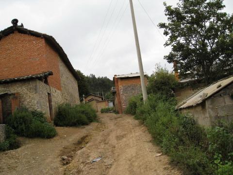 有待硬化的村內道路