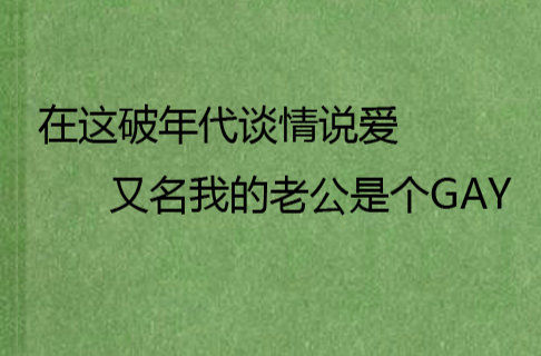 在這破年代談情說愛又名我的老公是個GAY