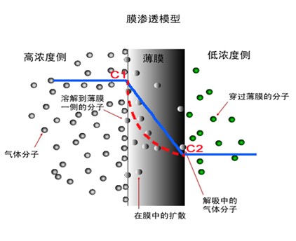 氣體滲透原理圖