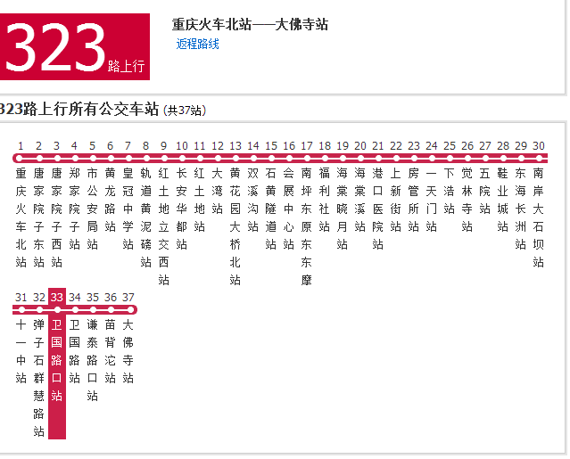 重慶公交323路