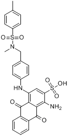 1-氨基-9,10-二氫-4-[[4-[[甲基[（4-甲苯基）磺醯基]氨基]甲基]苯基]氨基]-9,10-二氧化蒽-2-磺酸