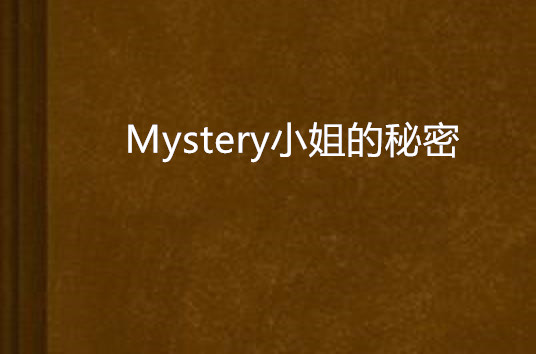 Mystery小姐的秘密