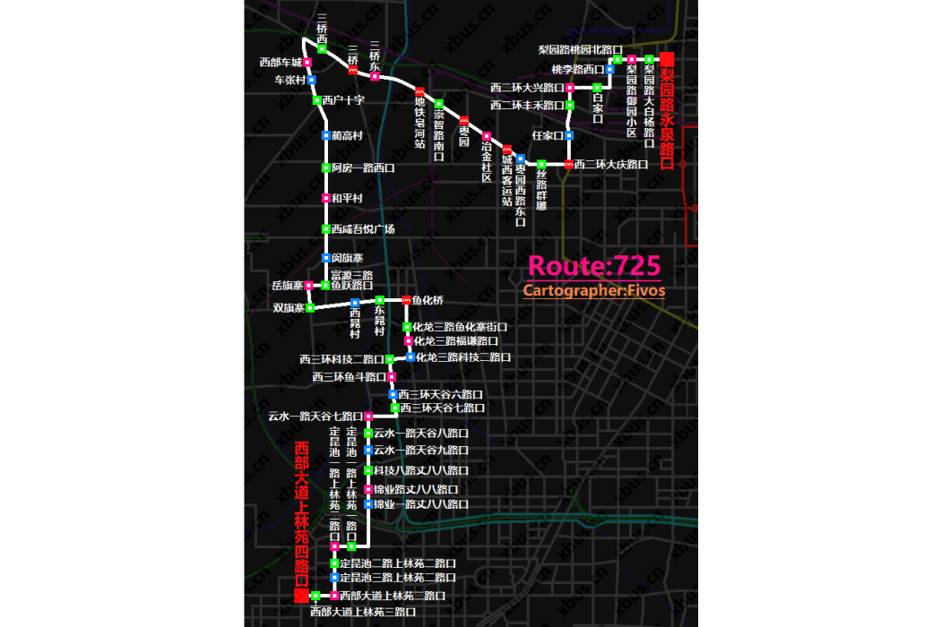 西安公交725路