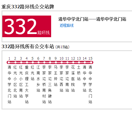 重慶公交332路環線