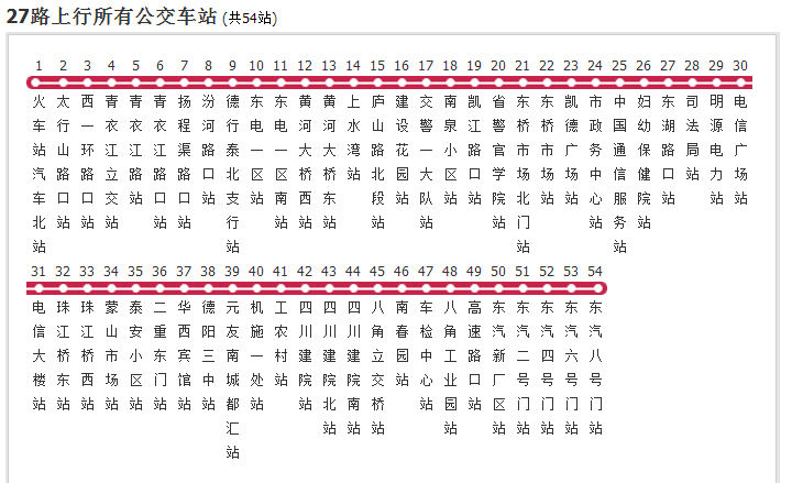 德陽公交27路