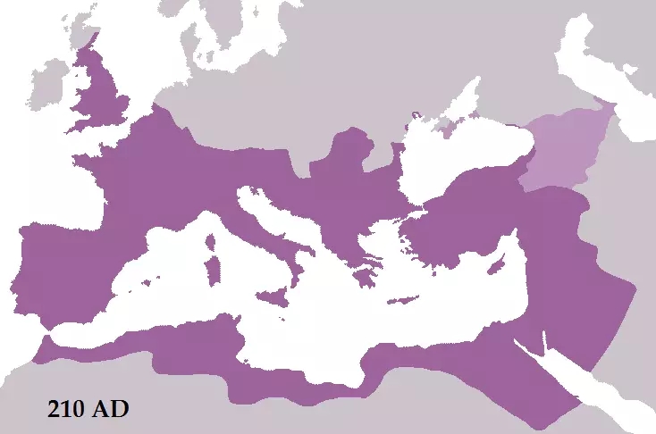 塞維魯重新統一後的羅馬帝國