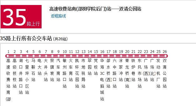 邵陽公交35路