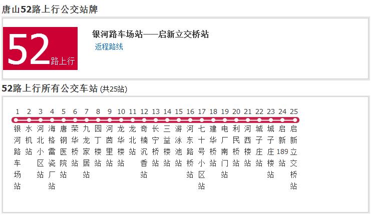 唐山公交52路