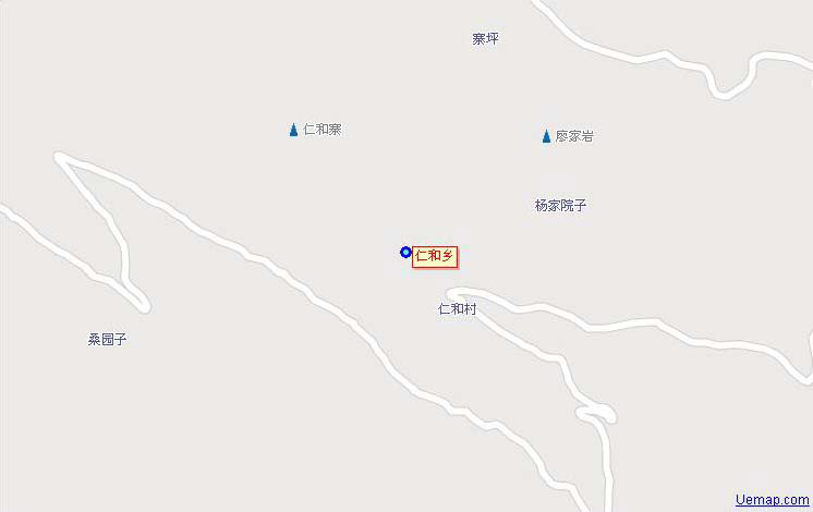 南江縣仁和鄉地圖