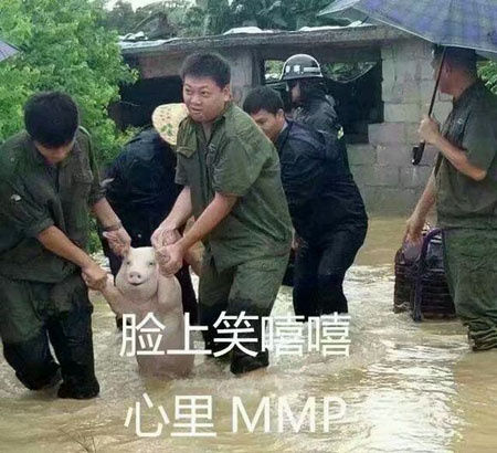 臉上笑嘻嘻心裡mmp