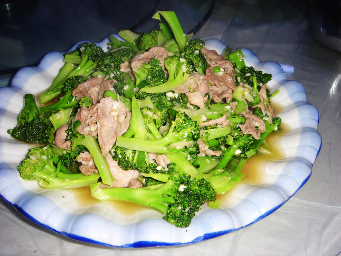 花椰菜炒肉沫