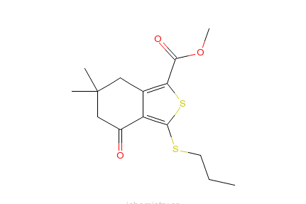 6,6-二甲基-4-氧代-3-（丙基硫代）-4,5,6,7-四氫苯並[C]噻吩-1-羧酸甲酯