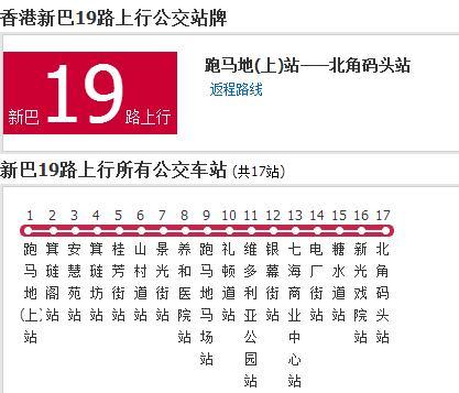 香港公交新巴19路