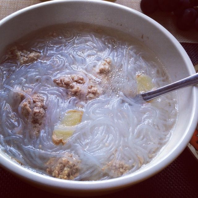 肉沫冬粉湯