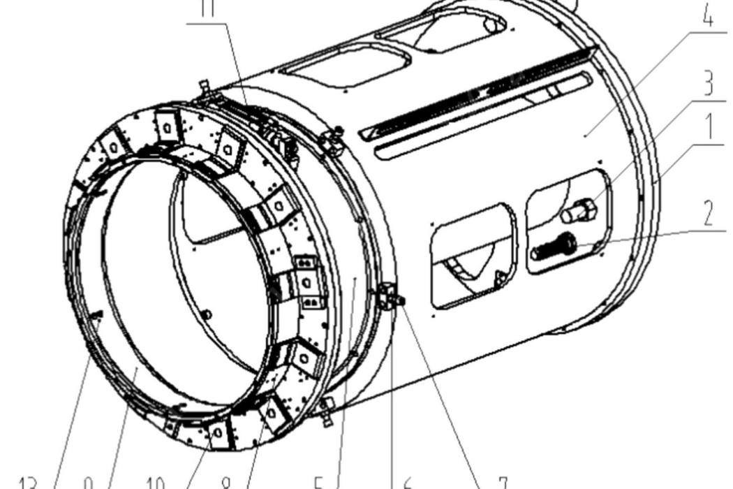 一種工程胎成型機扣圈機構