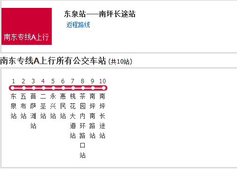 江津公交南東專線A