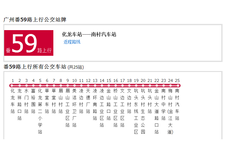 廣州公交番59路