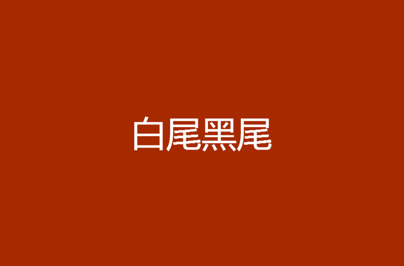 白尾黑尾