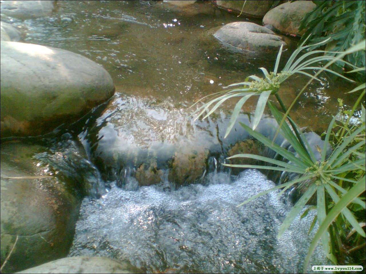 溪水在淙淙流淌