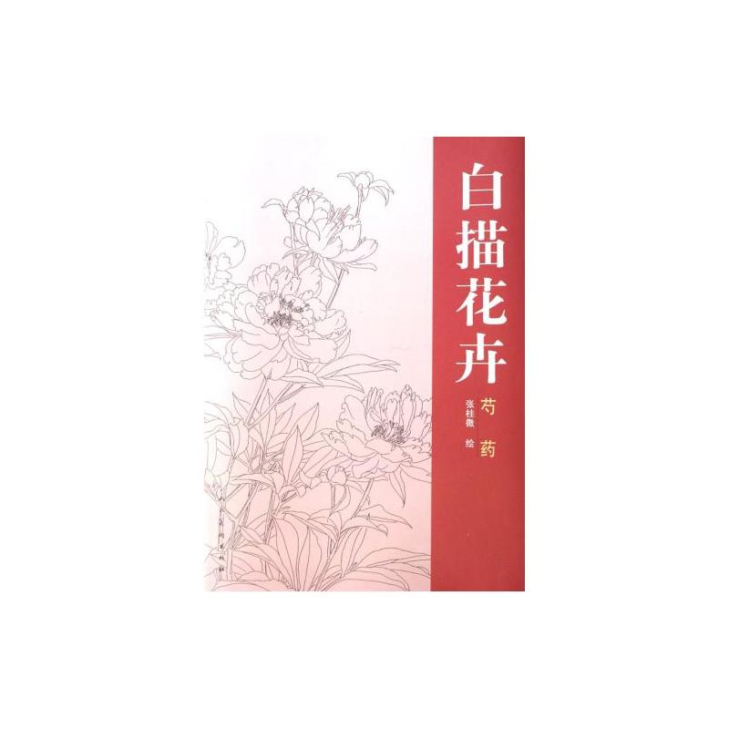 芍藥-白描花卉