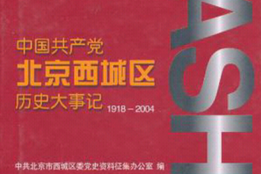 中國共產黨北京西城區歷史大事記