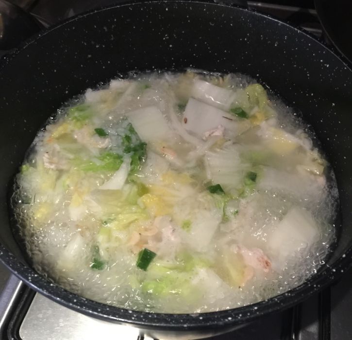 雞肉白菜粥