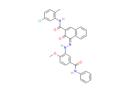 N-（5-氯-2-甲基苯基）-3-羥基-4-[[2-甲氧基-5-[（苯基氨基）羰基]苯基]偶氮]萘-2-甲醯胺