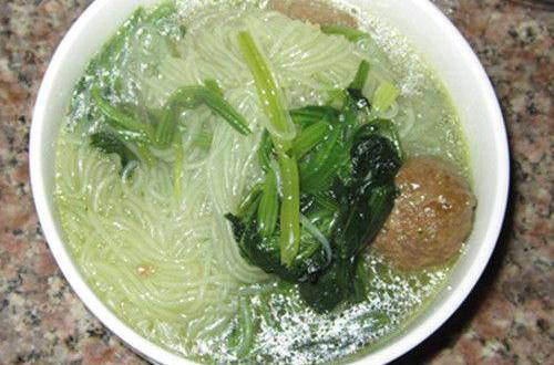 牛肉菠菜冬粉湯