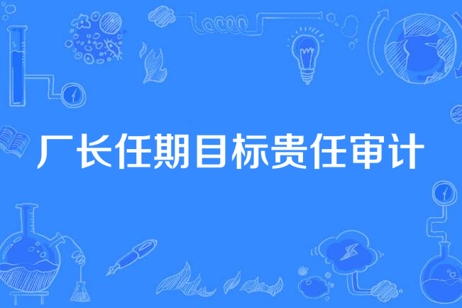 廠長任期目標貴任審計