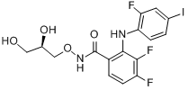 N-[(2R)-2,3-二羥基丙氧基]-3,4-二氟-2-[（2-氟-4-碘苯）氨基]苯甲醯胺