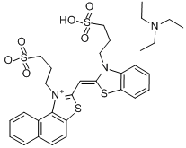 [1-（3-磺丙基）-2-[[3-（3-磺丙基）-2(3H)-苯並噻唑亞基]甲基]萘並[1,2-D]噻唑翁內鹽與N,N-二乙基乙胺(1:1)]的