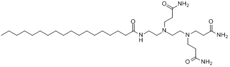 N-[2-[（3-氨基-3-氧代丙基）[2-[二（3-氨基-3-氧代丙基）氨基]乙基]氨基]乙基]十八醯胺單乙酸鹽