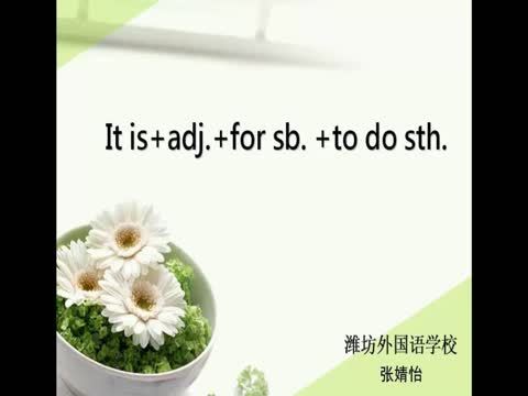 it is+adj.+for sb+to do sth