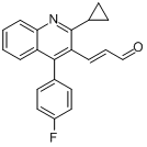 (E)-3-[2-環丙基-4-（4-氟苯基）-3-喹啉-2-丙烯醛