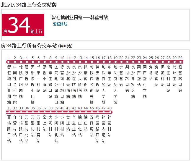 北京公交F34路