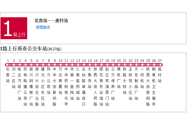 邯鄲公交1路