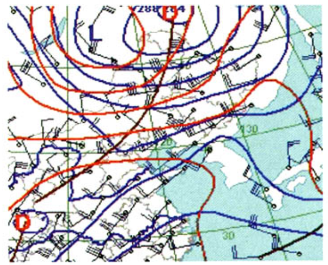 圖22007年7月18日8:00700hPa高空形勢