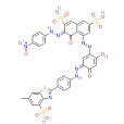 5-[[2,4-二羥基-5-[[4-（6-甲基-4-磺基-2-苯並噻唑基）苯基]偶氮]苯基]偶氮]-4-羥基-3-[（4-硝基苯基）偶氮]-2,