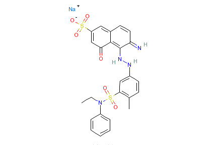 6-氨基-5-[[3-[（乙苯氨基）磺醯]-4-甲苯基]偶氮]-4-羥基-2-萘磺酸鈉